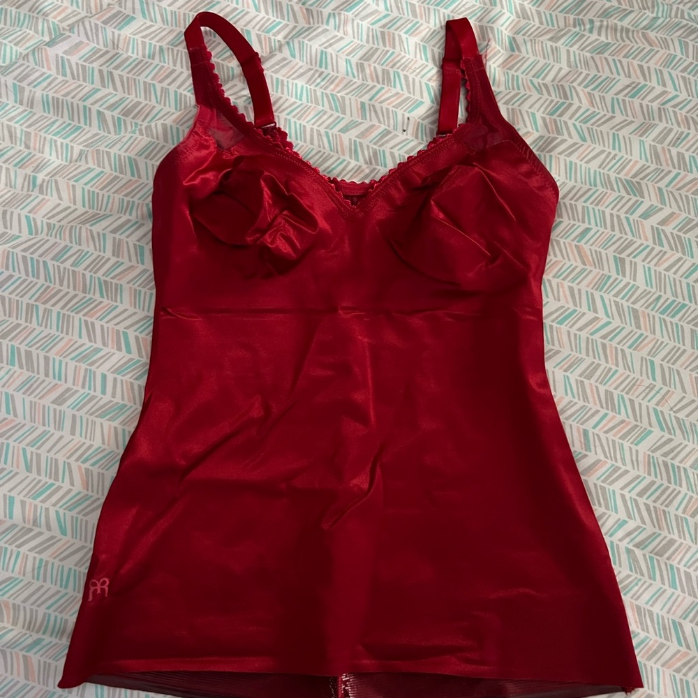 Retired Ruby Ribbon 32 Kiss Red Cami Sheer Full Support